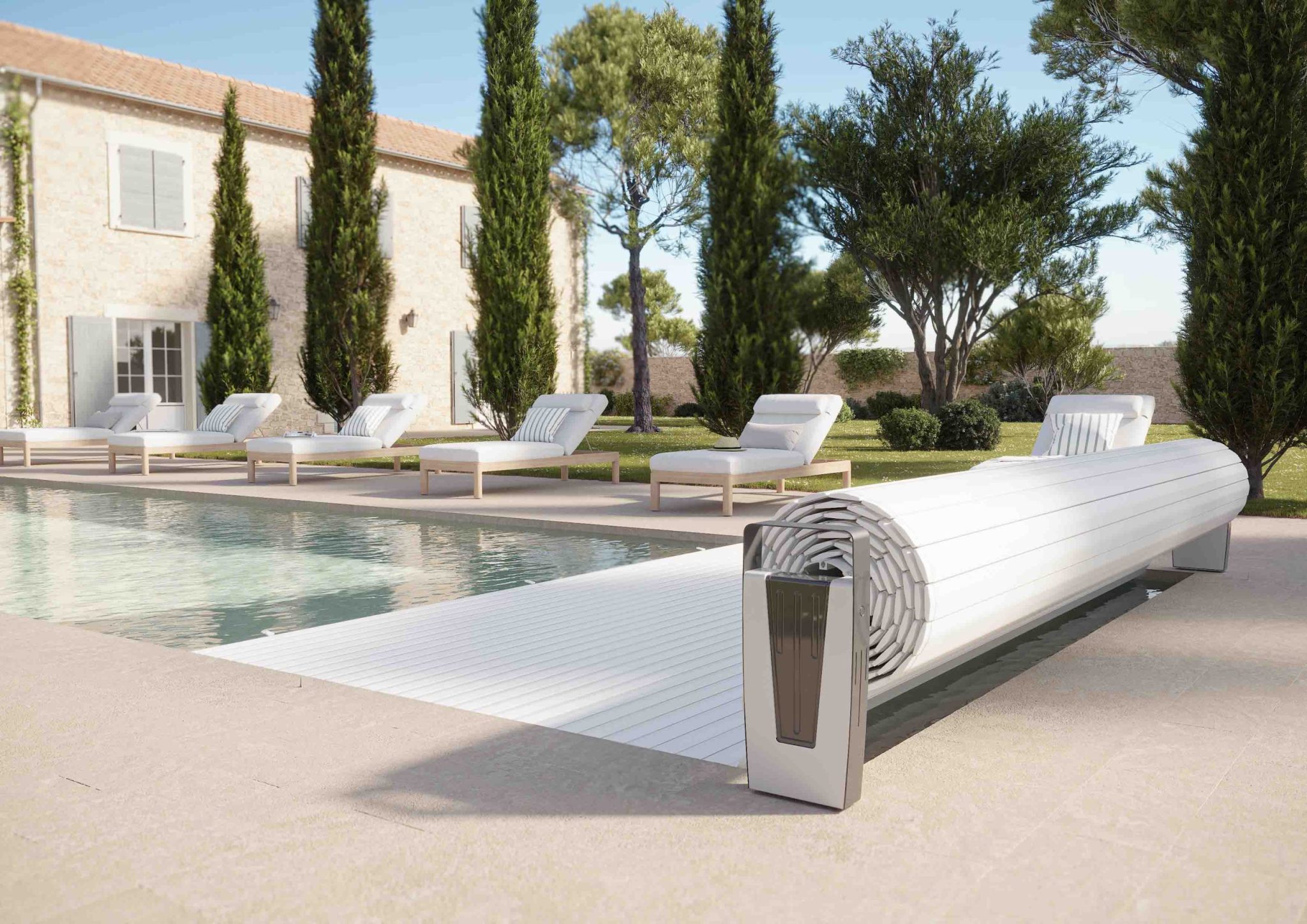 Housse De Protection Pour Enrouleur De Bâche Solaire Piscine - Tissu Oxford Imperméable, Tailles 16/18/20 Ft - Fixation Anti-vent